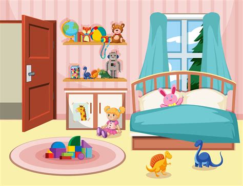 bedroom cartoon pictures.